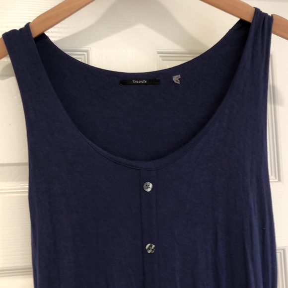 Tahari Scoop Neck Tank Top Maxi Dress - Picture 2 of 14